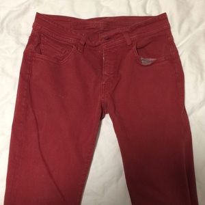 Volcom men’s color jeans sz 28 red